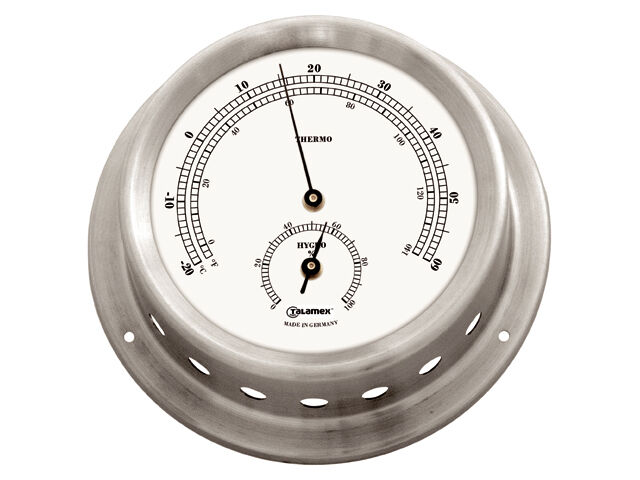 Talamex Serie 125 Edelstahl Hygro- Thermometer