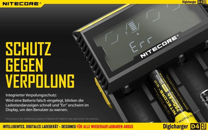 Nitecore Digicharger D4EU - EU-Version