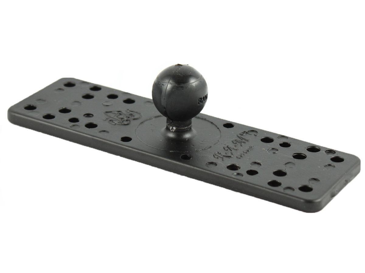 RAM Mounts Universal-Basisplatte - B-Kugel (1 Zoll), Grundfläche 158 x 51 mm, diverse Lochraster
