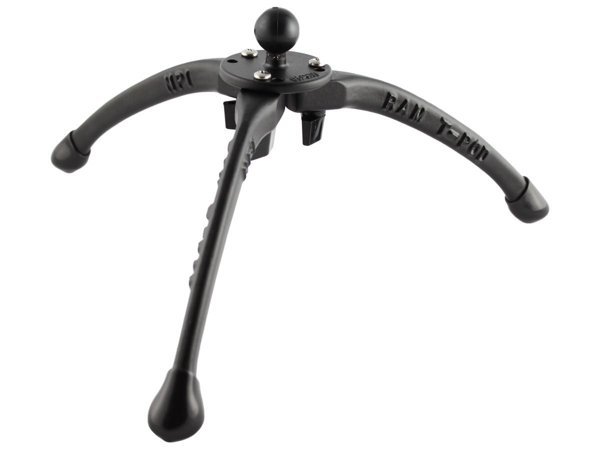 RAM Mounts 3-fach Standfuss mit runder Basisplatte (AMPS) - B-Kugel (1 Zoll), im Polybeutel