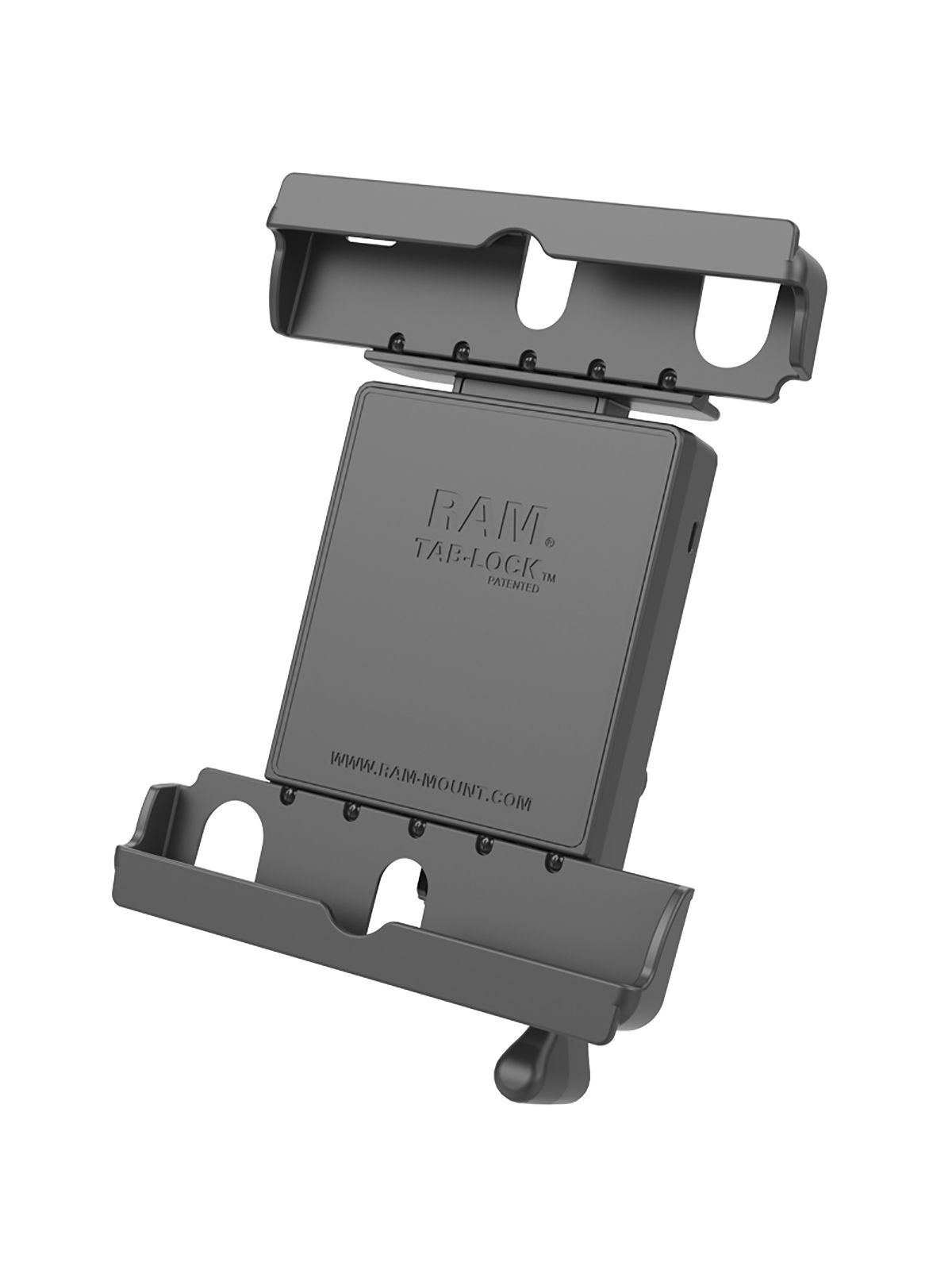 RAM Mounts Tab-Lock (abschließbar) Universal Halteschale für 9-10.5 Zoll Tablets (mit Schutzhüllen) - AMPS-Aufnahme, Schrauben-Set