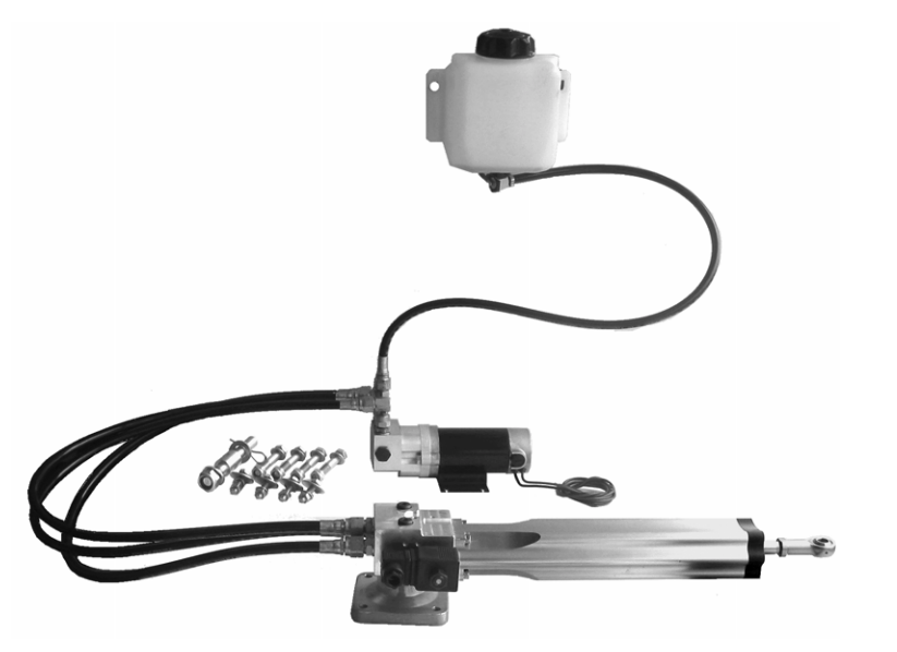 HyPro HS40+ Linear Hydraulik Steuersystem 250mm Hub 9 Sek. 12V HyPro HS40+ Linear Hydraulik Steuersystem 250mm Hub 9 Sek. 12V