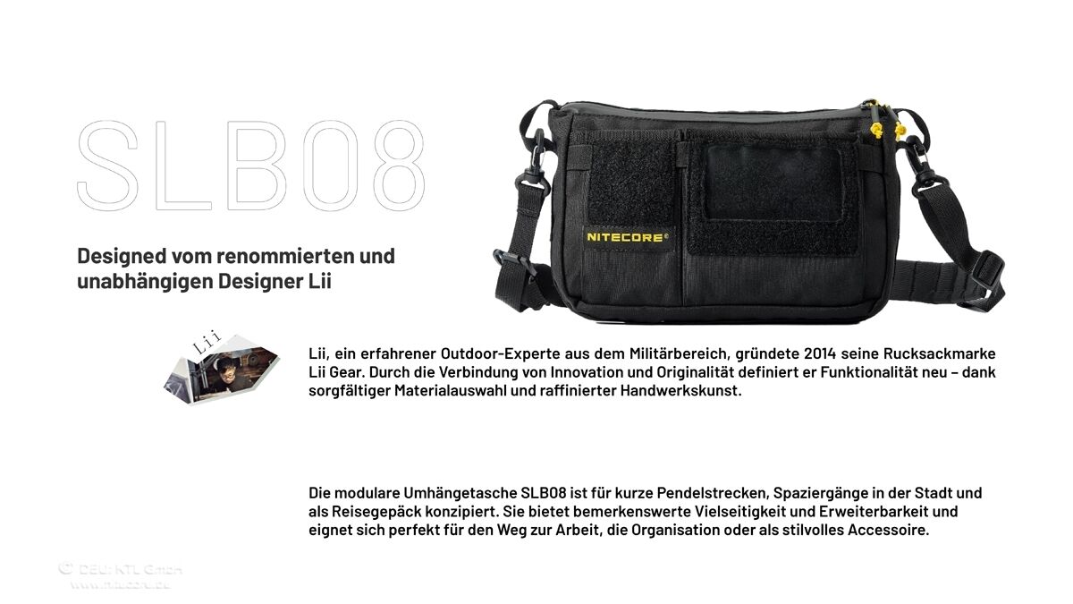 Nitecore SLB08 - EDC-Slingbag, 2 Liter