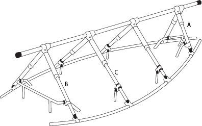NOA Decksgestell Extra (Überhanggestell) (verschiedene Längen) NOA Decksgestell Extra (Überhanggestell) (verschiedene Längen)
