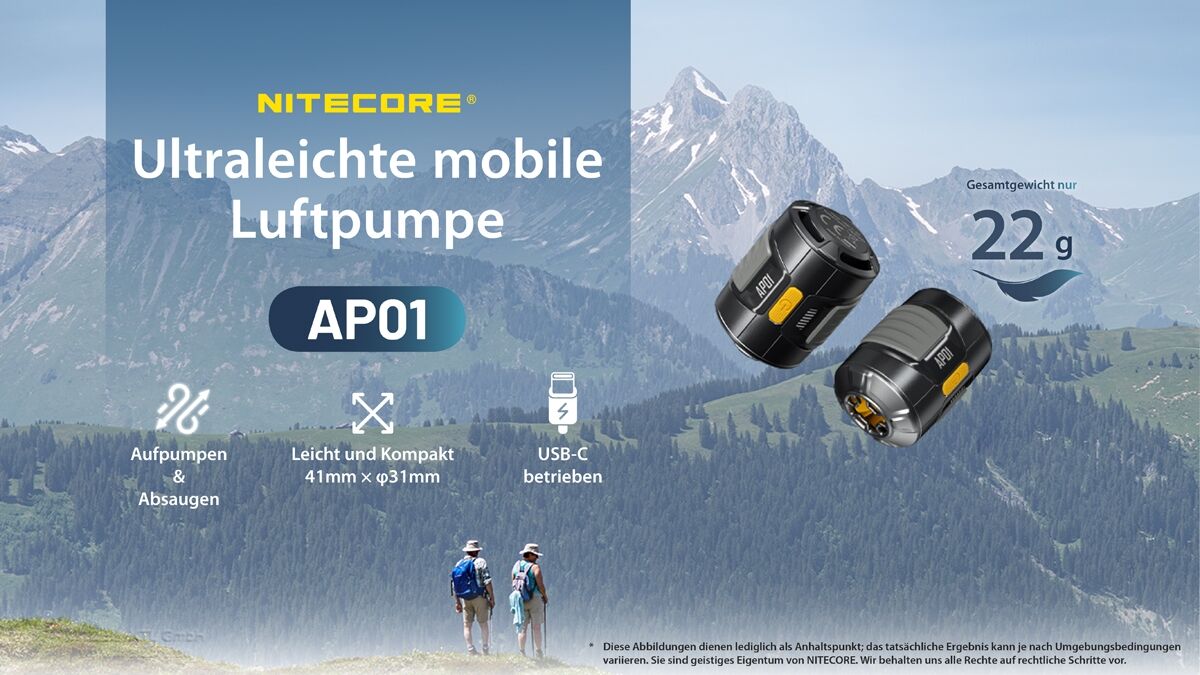 Nitecore AP01 - Minipumpe