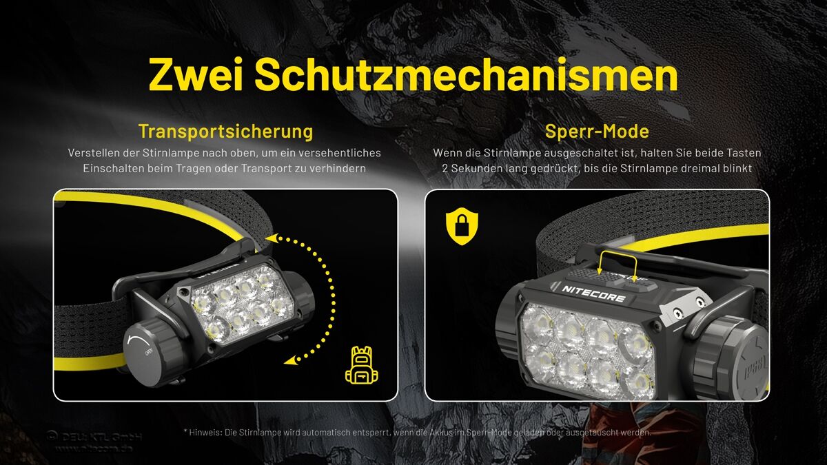 Nitecore HC75 UHE - 3000 Lumen, E-Focus