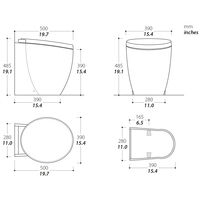Tecma Privilege Toilette 12V Standard weiss