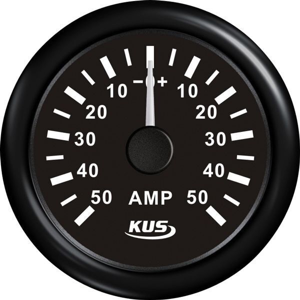 KUS Amperemeter mit Shunt 50A 12/24V KUS Amperemeter mit Shunt 50A 12/24V