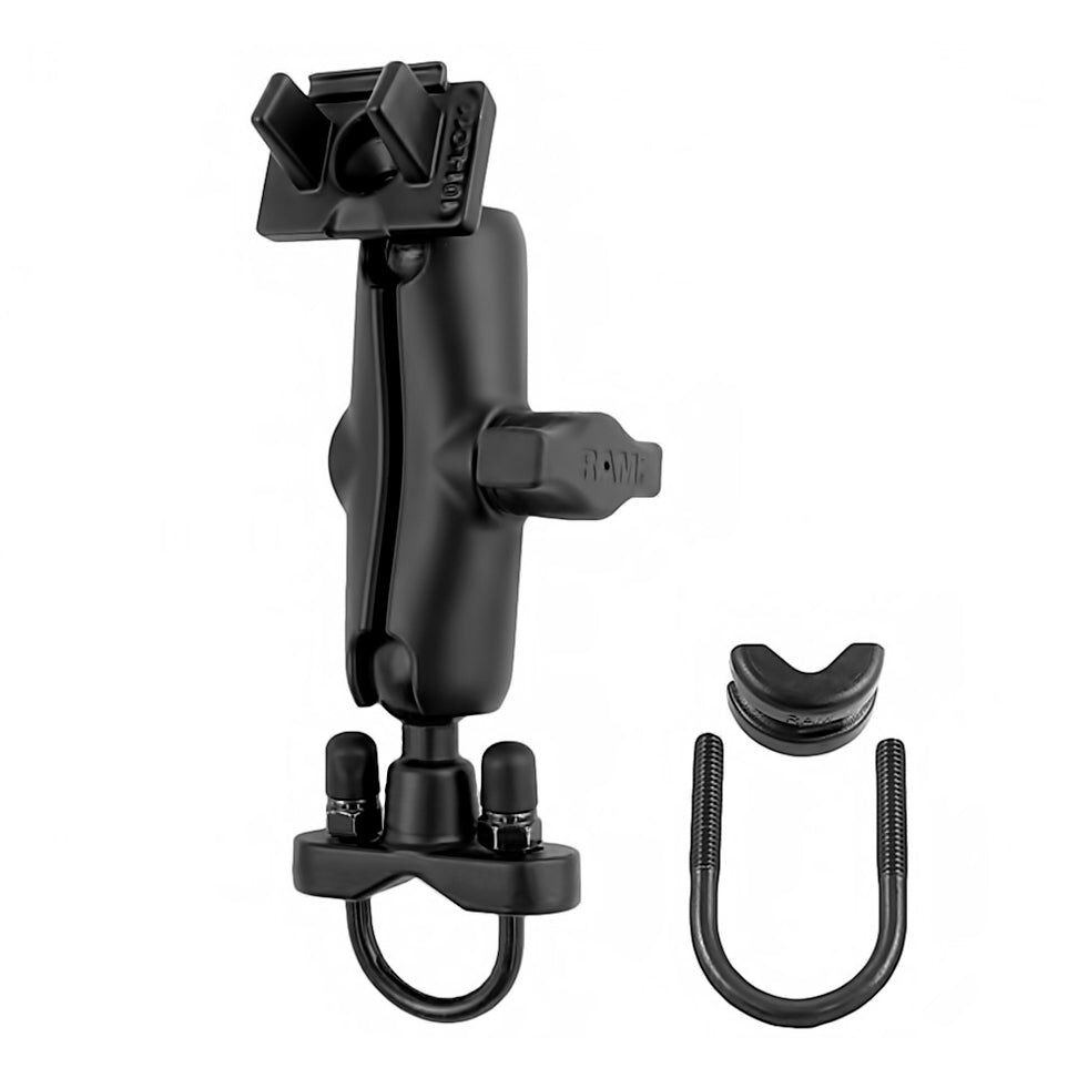 RAM Mounts Lenker-Halterung Lowrance Mark / Elite - B-Kugel (1 Zoll), Rohr-Klemme, mittlerer Verbindungsarm, Lowrance-Adapter