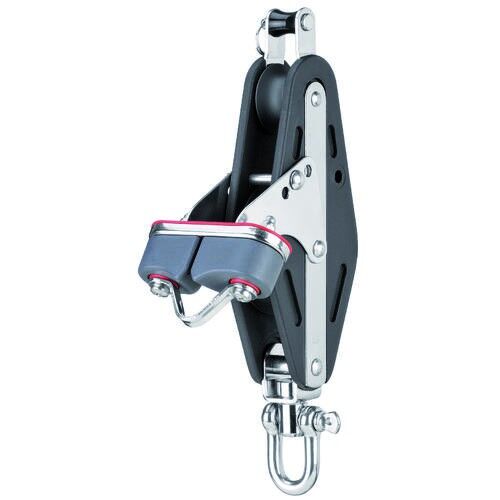 3525720455 Sprenger 14mm Gleitlager Großschotblock doppelt Violinblock mit Schotklemme HT 13 und Wirbel