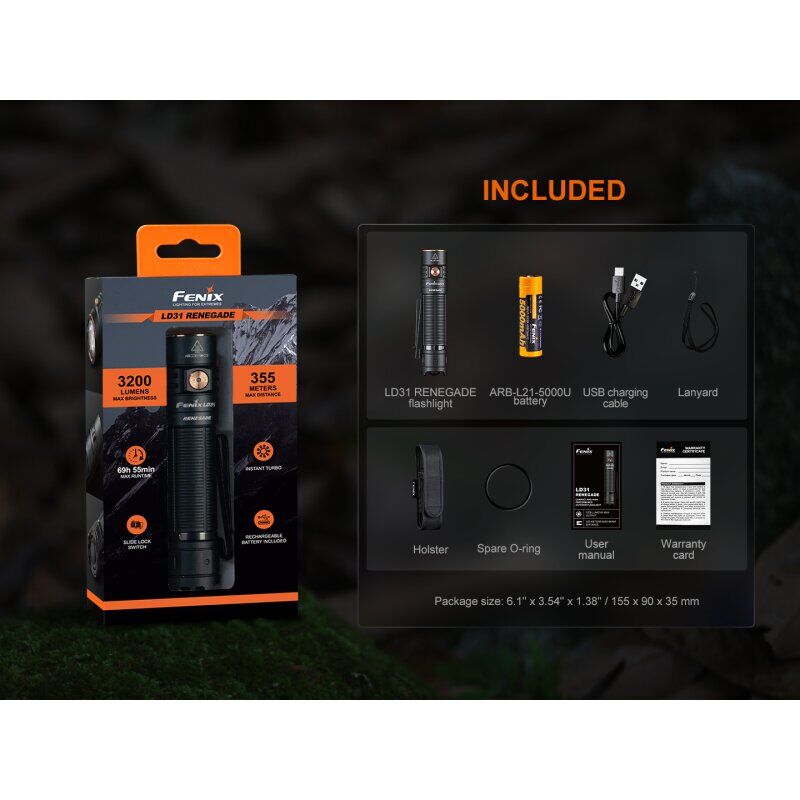 Fenix LD31 Renegade LED Taschenlampe