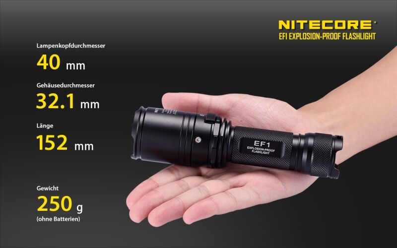 Nitecore EF1 - ex-geschützte Lampe