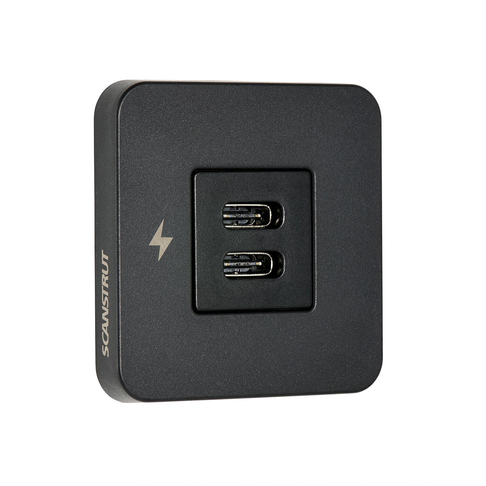 Scanstrut Tile Duale USB-C-Innenladebuchse schwarz
