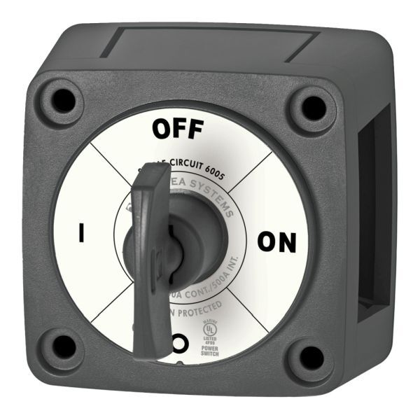 BlueSea Manuelle Batterieschalter m-Serie schwarz 6005