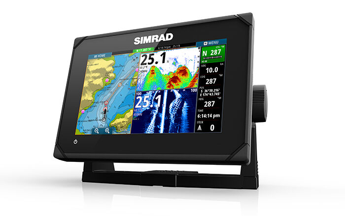 Simrad Go7 XSE Multifunktionsdisplay aus Radar Set