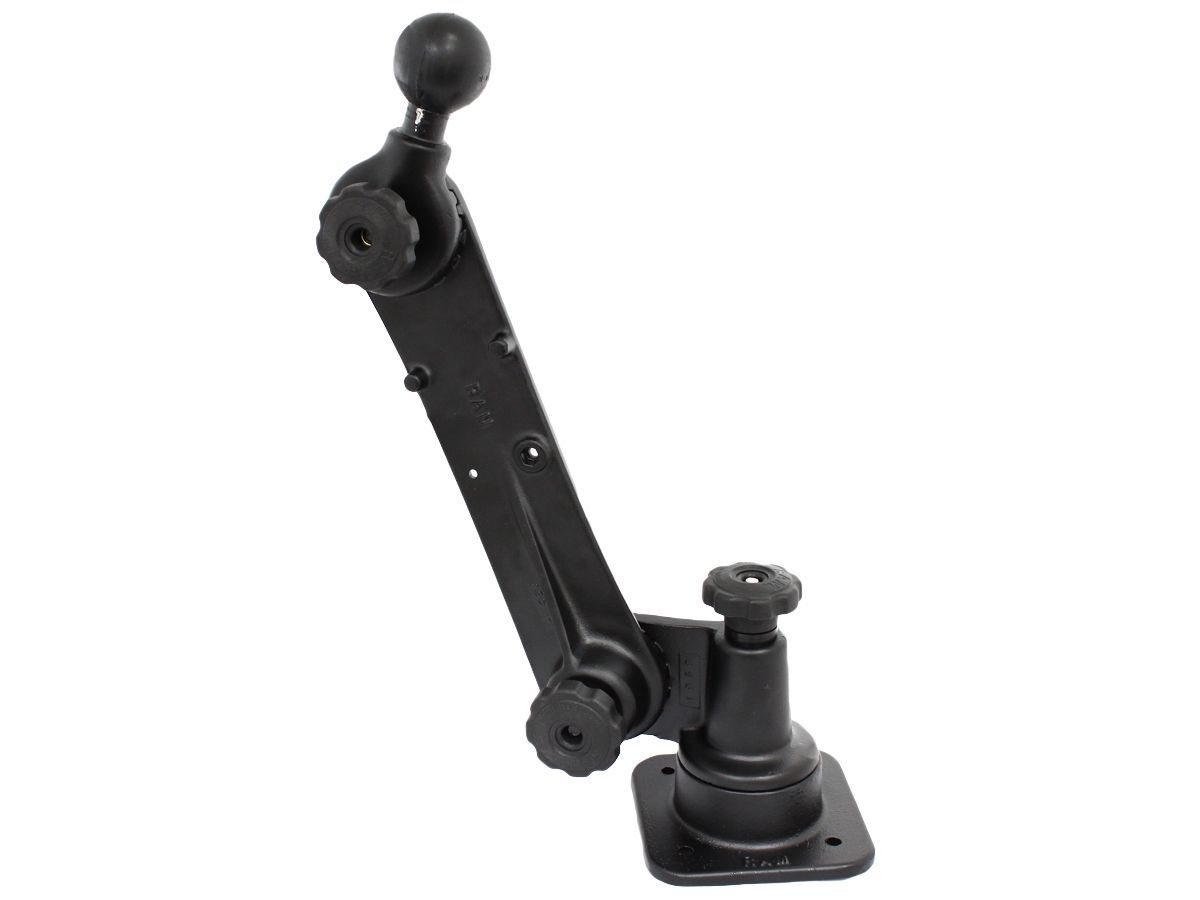 RAM Mounts Schwenkarm mit D-Kugel (2,25 Zoll) - Horizontal-Basis, Ratchet-System