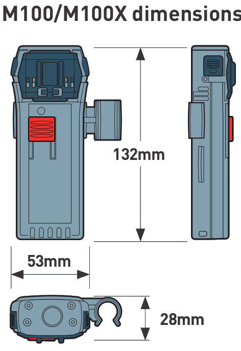 M100-Dimensions Ocean Signal M100X MSLD AIS Notfallsender EX-Geschützt