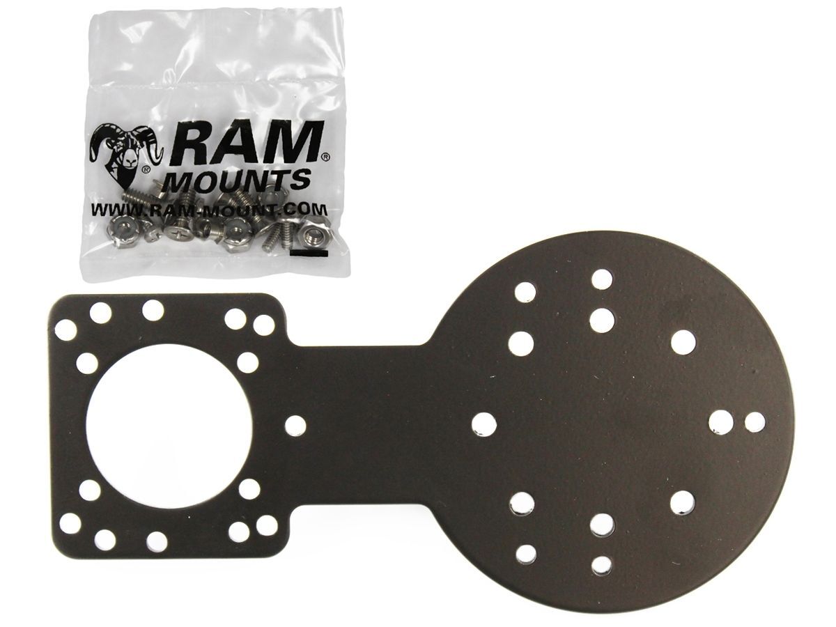 RAM Mounts Doppel-Adapterplatte mit div. Lochrastern - Schrauben-Set, im Polybeutel