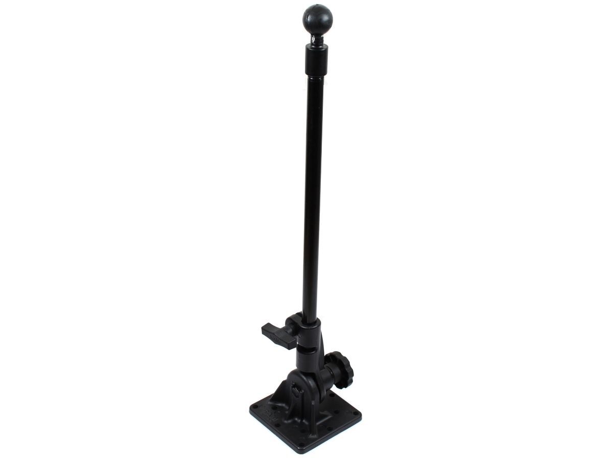 RAM Mounts Ratchet-Basis mit Stab (ca. 450 mm) und C-Kugel (1,5 Zoll, oben)