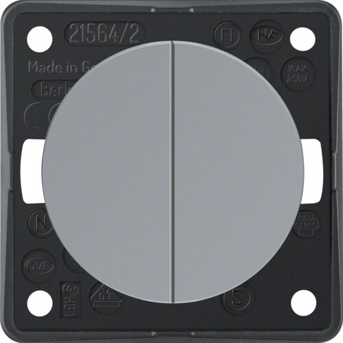 936552507 Berker Integro Serienschalter dopplet grau
