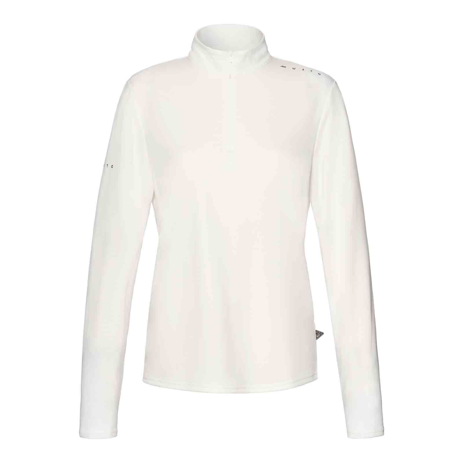 Musto Damen Evo Sunblock Zip-Top - White
