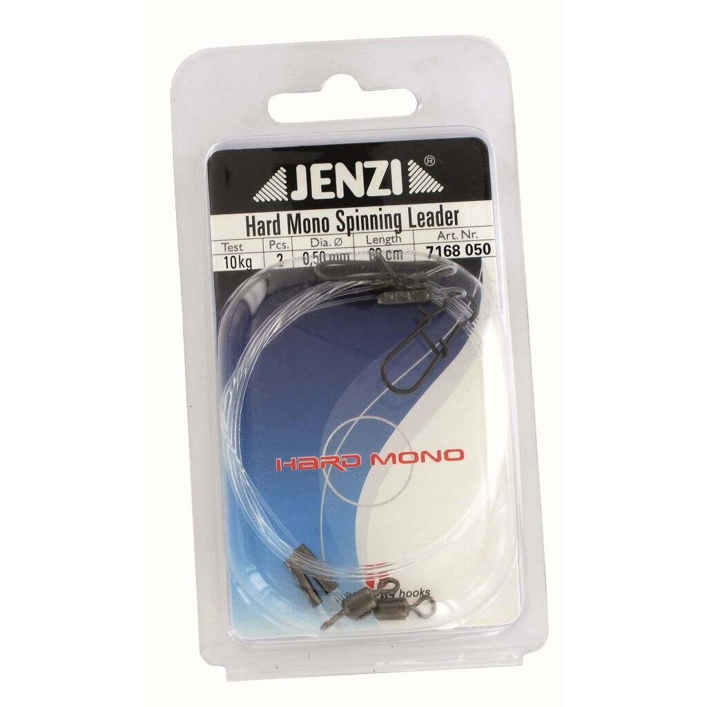 Jenzi Hard Mono Spinnvorfach, Schnur 0,50mm, Länge 60cm.
