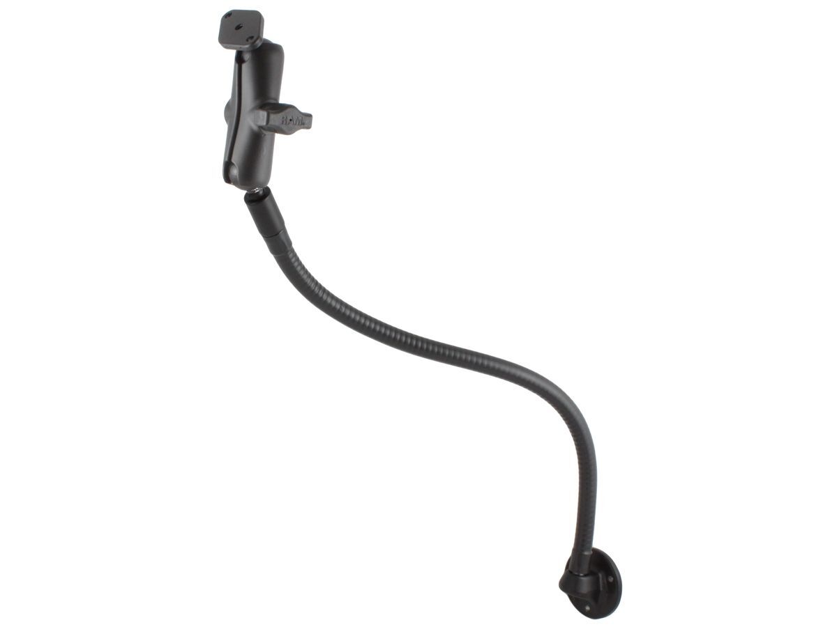 RAM Mounts Universal Flex-Halterung mit Diamond-Anbindung (Trapez) - Sockel mit waagerechter Anbindung, flexibler Arm (ca. 450 mm), mittlerer Verbindu