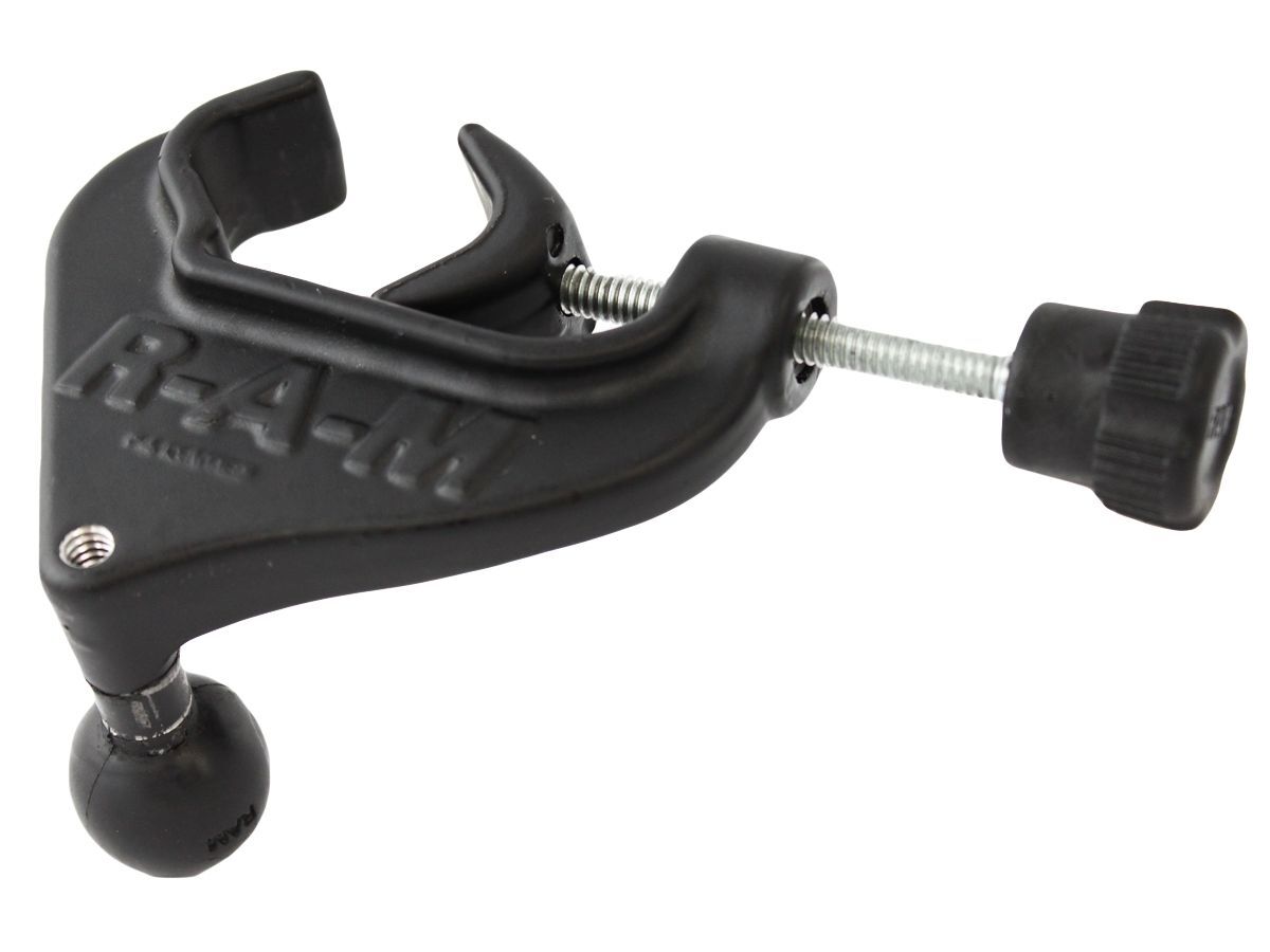 RAM Mounts Steuerhorn-Klammer (Luftfahrt) - B-Kugel (1 Zoll), für Durchmesser 15,9 - 31,8 mm, mit 1/4 Zoll-20 Innengewinde für zusätzliche Kugel-Monta