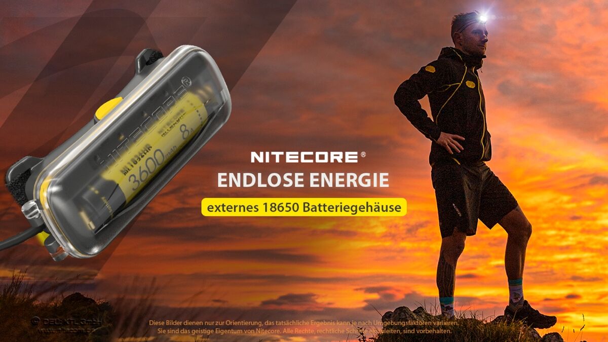 Nitecore 18650er Akku-Extension-Case für NU4x und NU5x