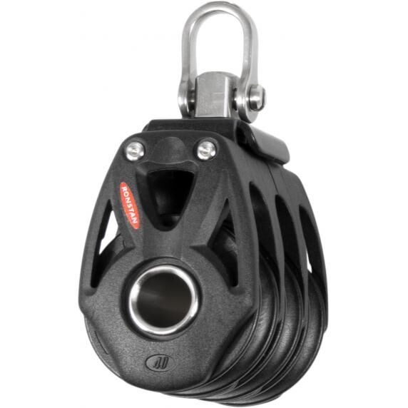 Ronstan RF48300 S40 Dreifachblock mit Wirbelschäkel Ronstan RF48300 S40 Dreifachblock mit Wirbelschäkel