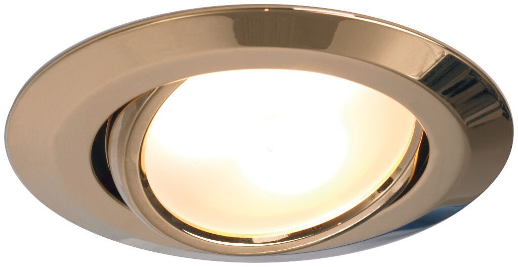 LED-Einbauleuchte EB15-1 (Slave), schwenkbar, gold-glanz, 10-30V DC, max. 3W, warmweiß
