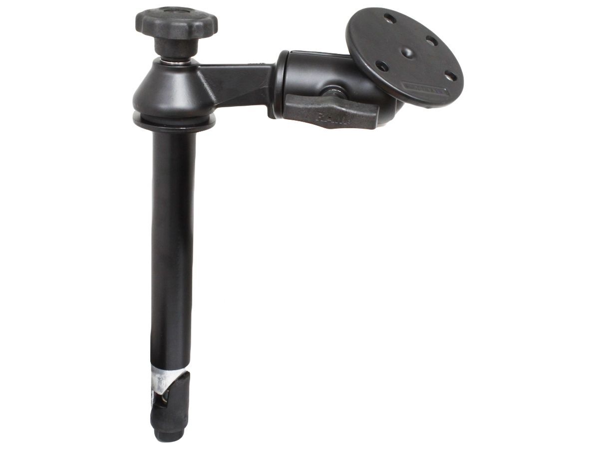 RAM Mounts Schwenkarm mit Tele-Pole (ca. 200 mm) - Octagon-Verbindungsarm, runde Basisplatte (großer Durchmesser), C-Kugel (1,5 Zoll)