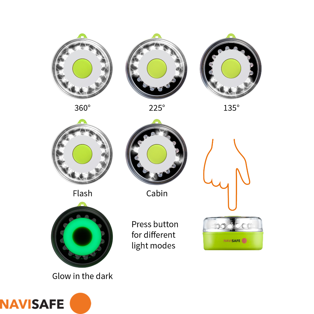 Navilight Rescue LED-Leuchte mit Magnethalterung