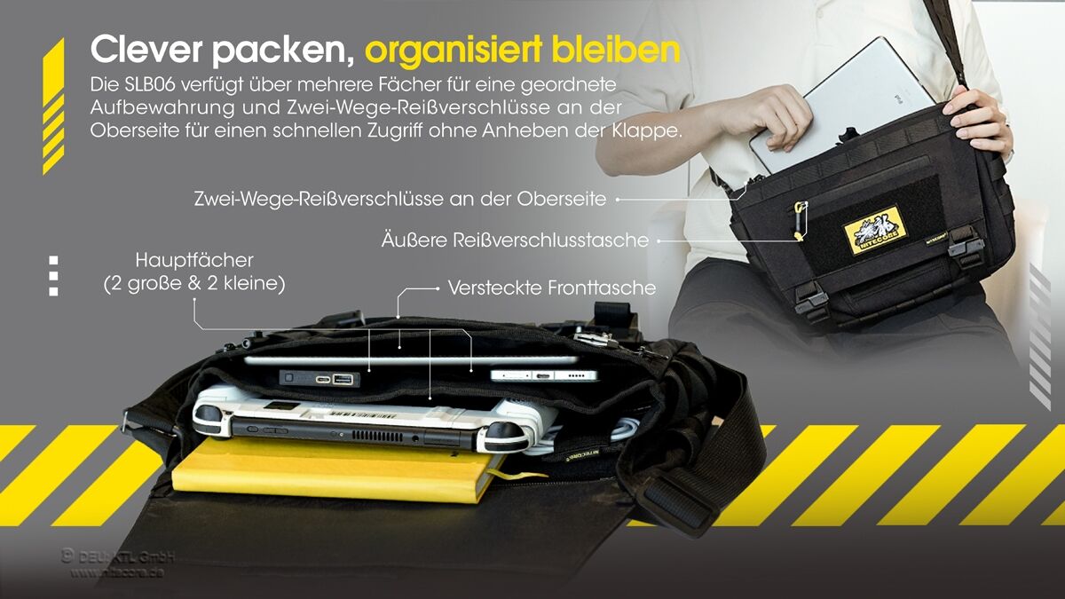 Nitecore SLB06 - EDC-Slingbag, 7 Liter