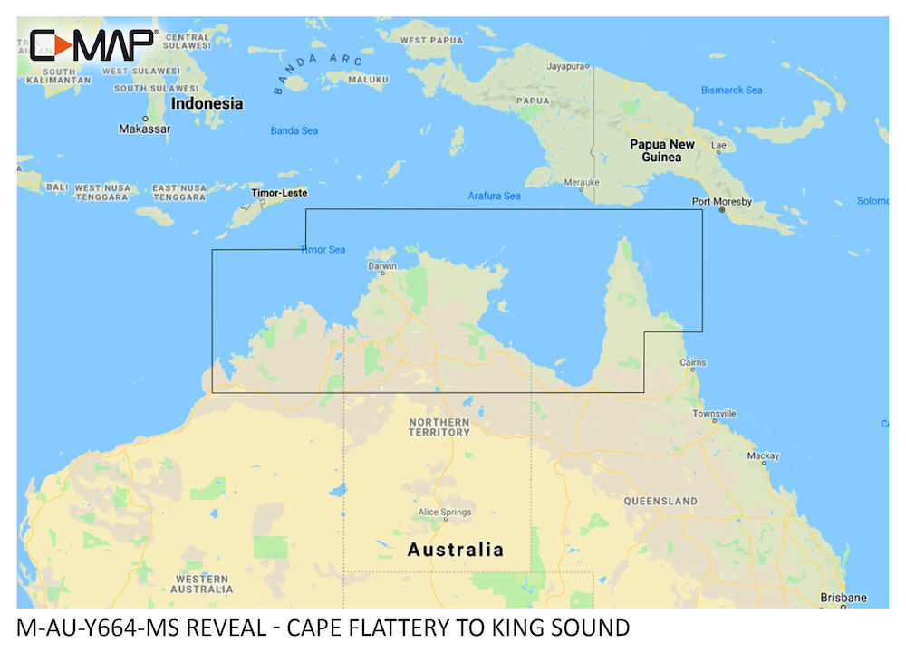 C-MAP REVEAL: M-AU-Y664-MS Cape Flattery to King Sound