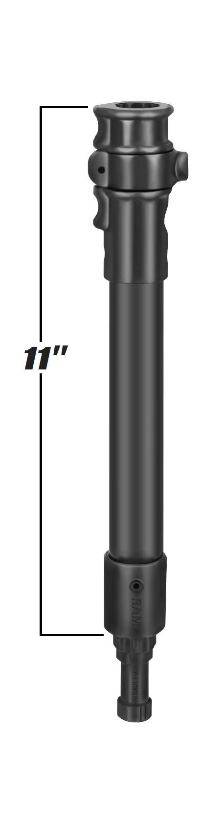 RAM Mounts Verbundstoff Spline Post Adapter mit Verlängerung (ca. 275 mm) - Zubehör für Angelrutenhalter