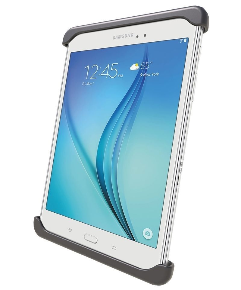 RAM Mounts Tab-Tite Universal Halteschale für bis zu 8 Zoll Tablets inkl. Samsung Tab A 8.0 (ohne Schutzhüllen) - AMPS-Aufnahme, Schrauben-Set