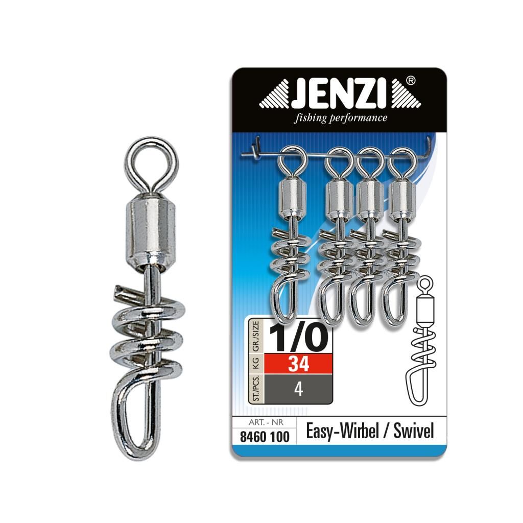 Jenzi Easy Wirbel, vernickelt, Größe 1/0, 34 Kg