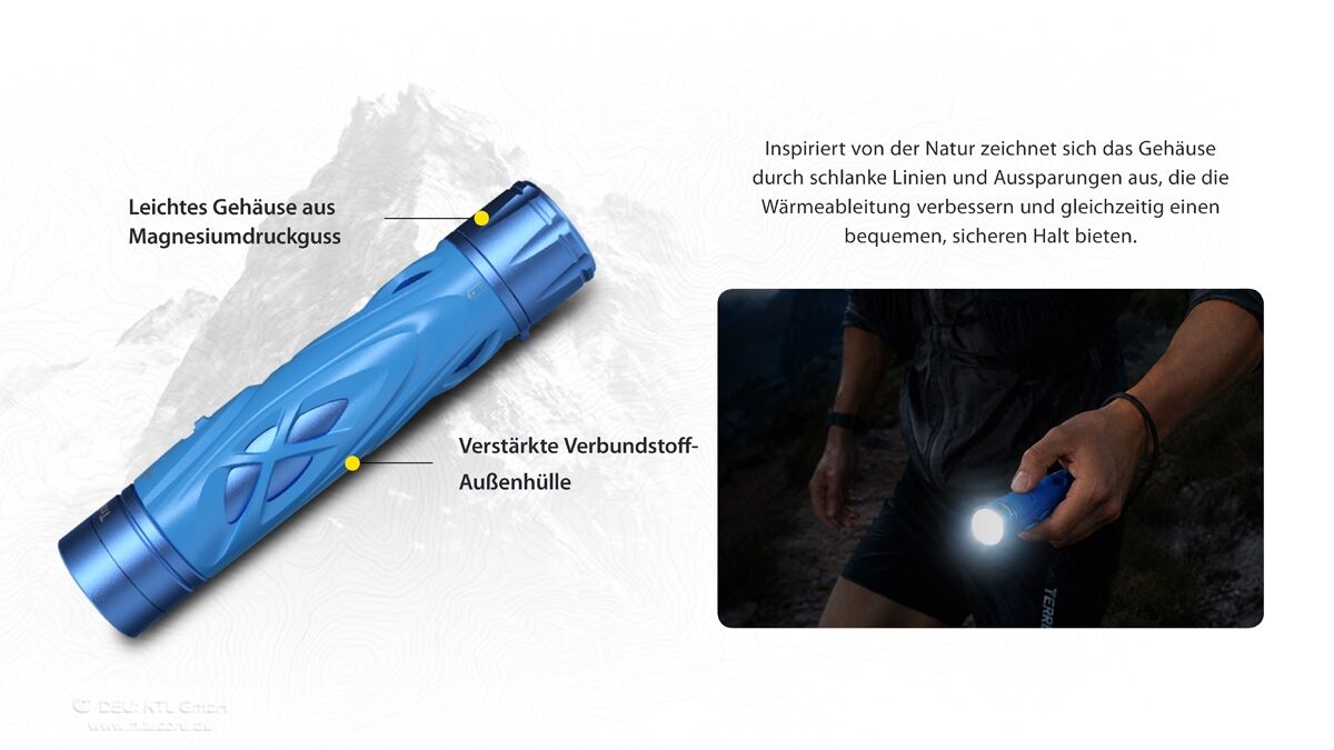 Nitecore Trailsight - 1200 Lumen, weiss