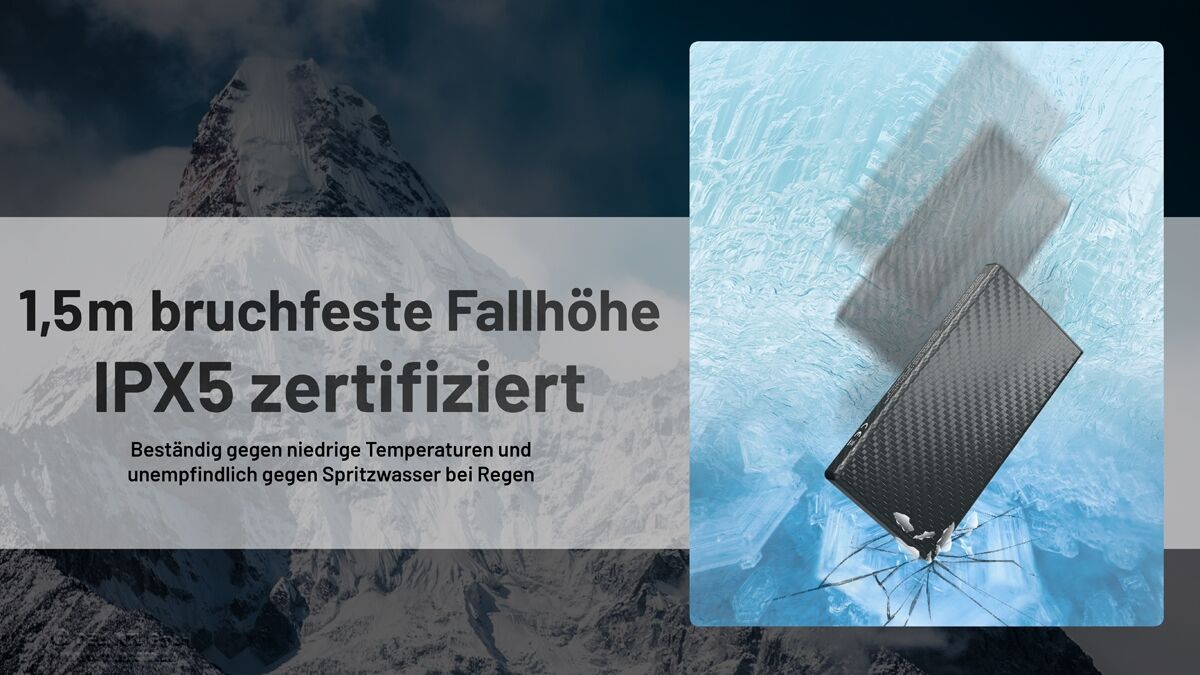 Nitecore Powerbank SUMMIT10000 - 10000mAh, kältebeständig