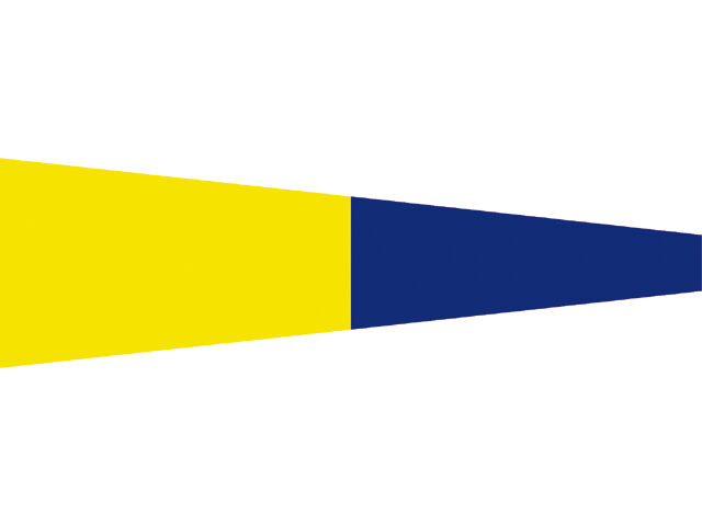 Talamex Zahlenwimpel Abm. 25 x 88 cm Signalflagge 5 Five