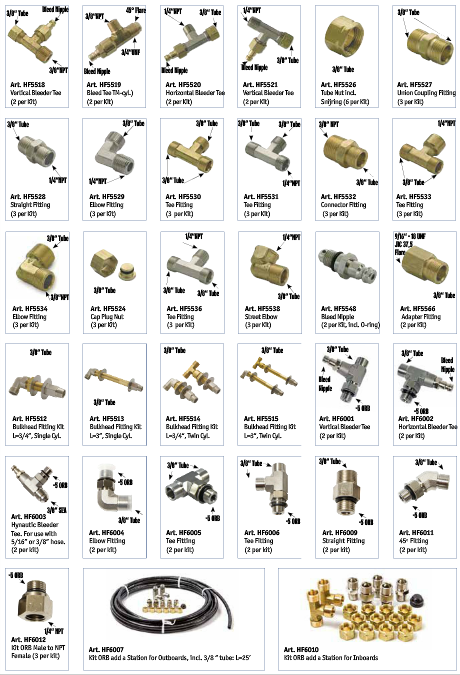 Baystar_Seastar_Hydraulik_Fittings Seastar und Baystar Hydraulik Fittings (versch. Ausführungen)