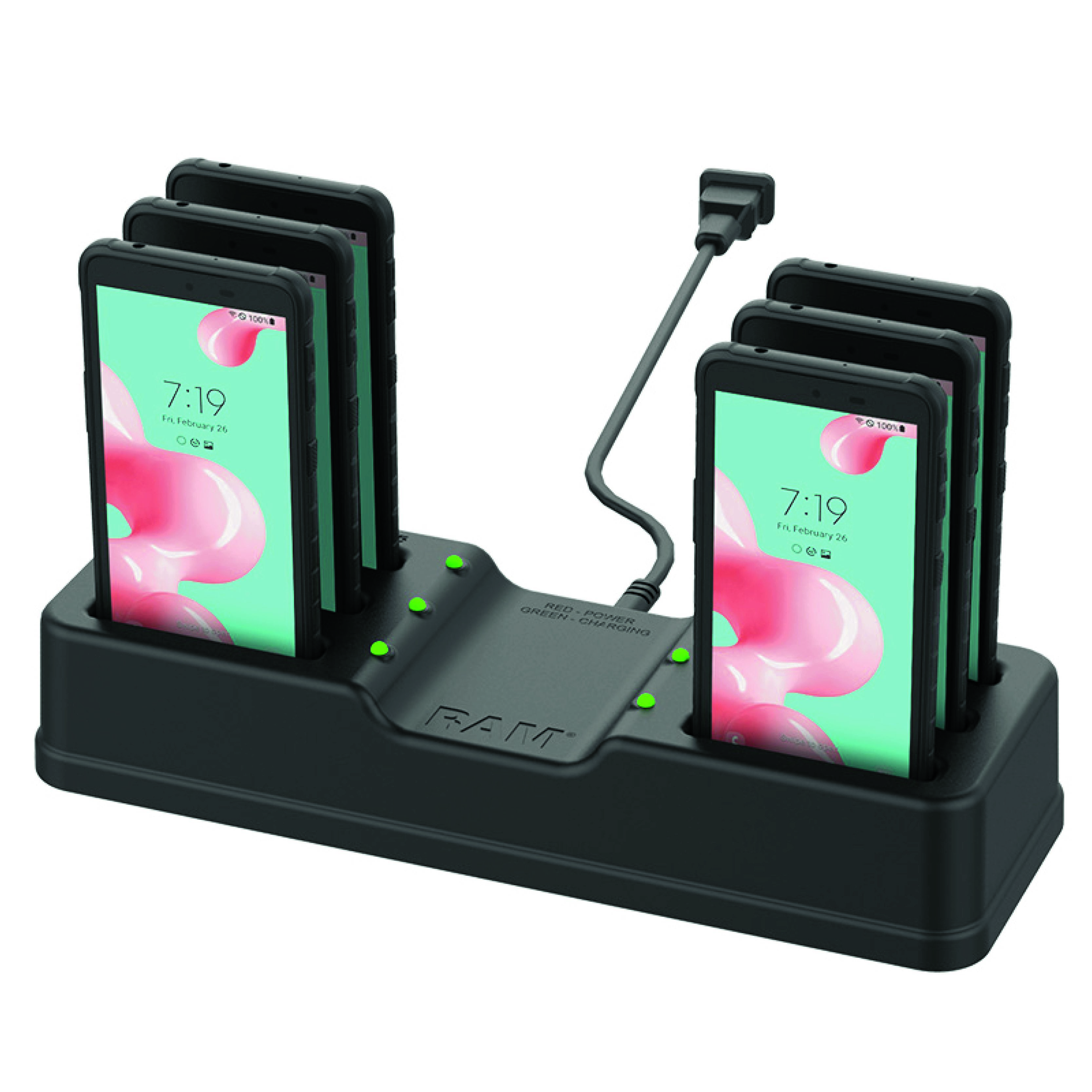 RAM Mounts 6-fach Tisch-Ladestation für Samsung XCover 5