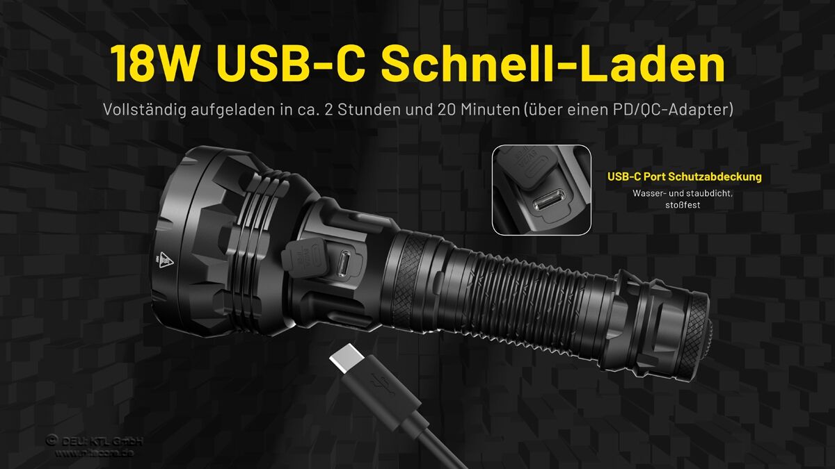 Nitecore P40 - LEP-Laser Lampe, 2000 Lumen