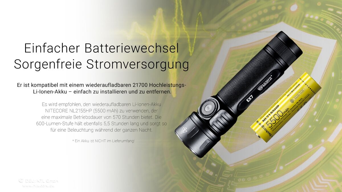 Nitecore EX7 - 6000 Lumen