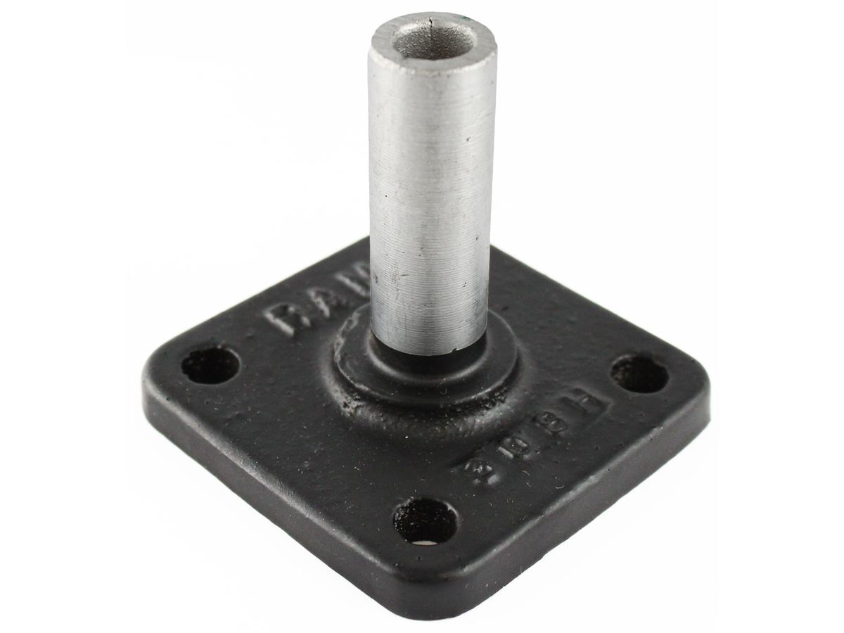 RAM Mounts quadratische Grundplatte (82,5 x 82,5 mm) mit NPT-Stab (12,7 mm Durchmesser)