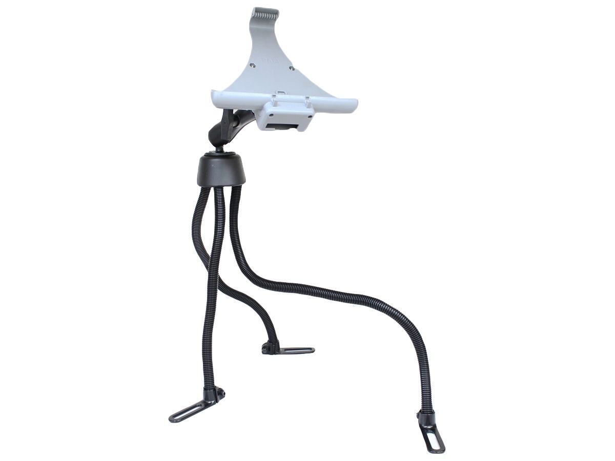 RAM Mounts Pod III Fahrzeug Sitzschienen-Befestigung für Motion C5 - flexible Stäbe (ca. 450 / 500 / 750 mm Länge), runde Basisplatte (AMPS), mittlere