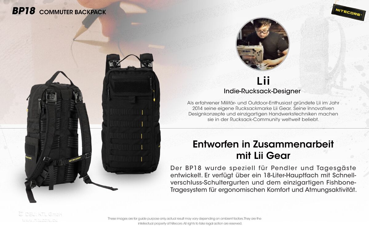 Nitecore BP18 Commuter Backpack