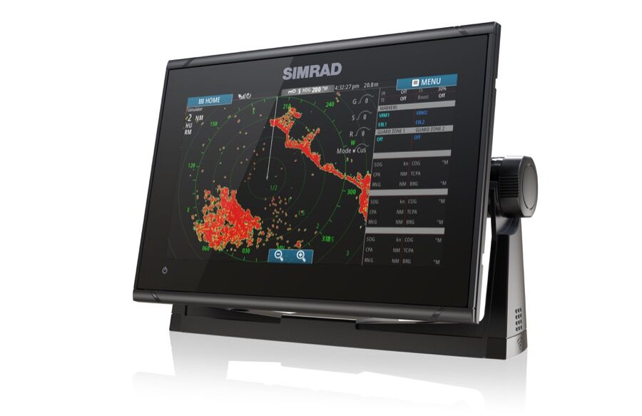 GO9_FL_Radar_Simrad-GO9-XSE-Left-Facing_15315 Simrad Go9 XSE Multifunktionsdisplay 3G Radar Bundle