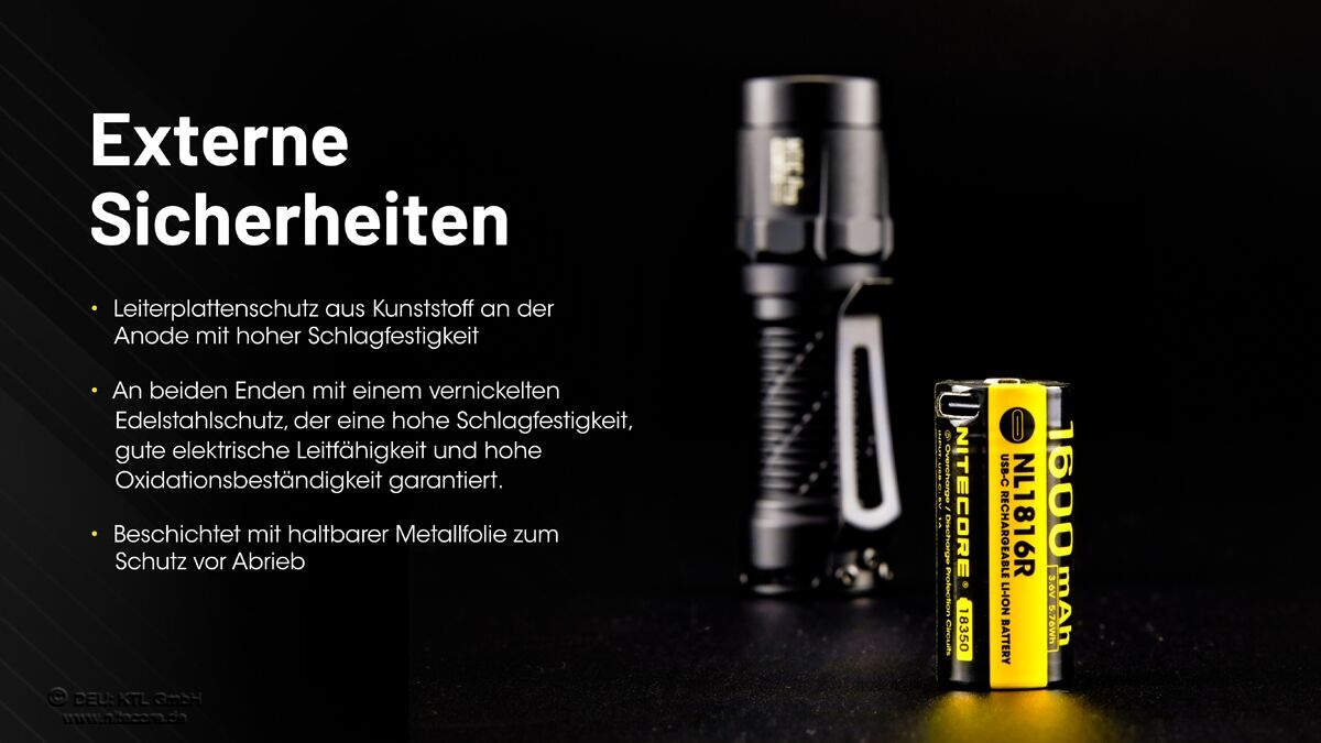 Nitecore Li-Ion Akku 1600mAh, NL1816R